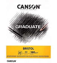 Canson Graduate 180 gr A4 20yp Bristol